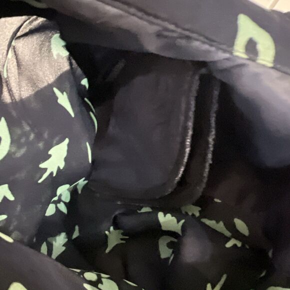 Vintage Y2K 100% Silk Semi Sheer button down office career Women’s Blouse Large - Picture 10 of 10